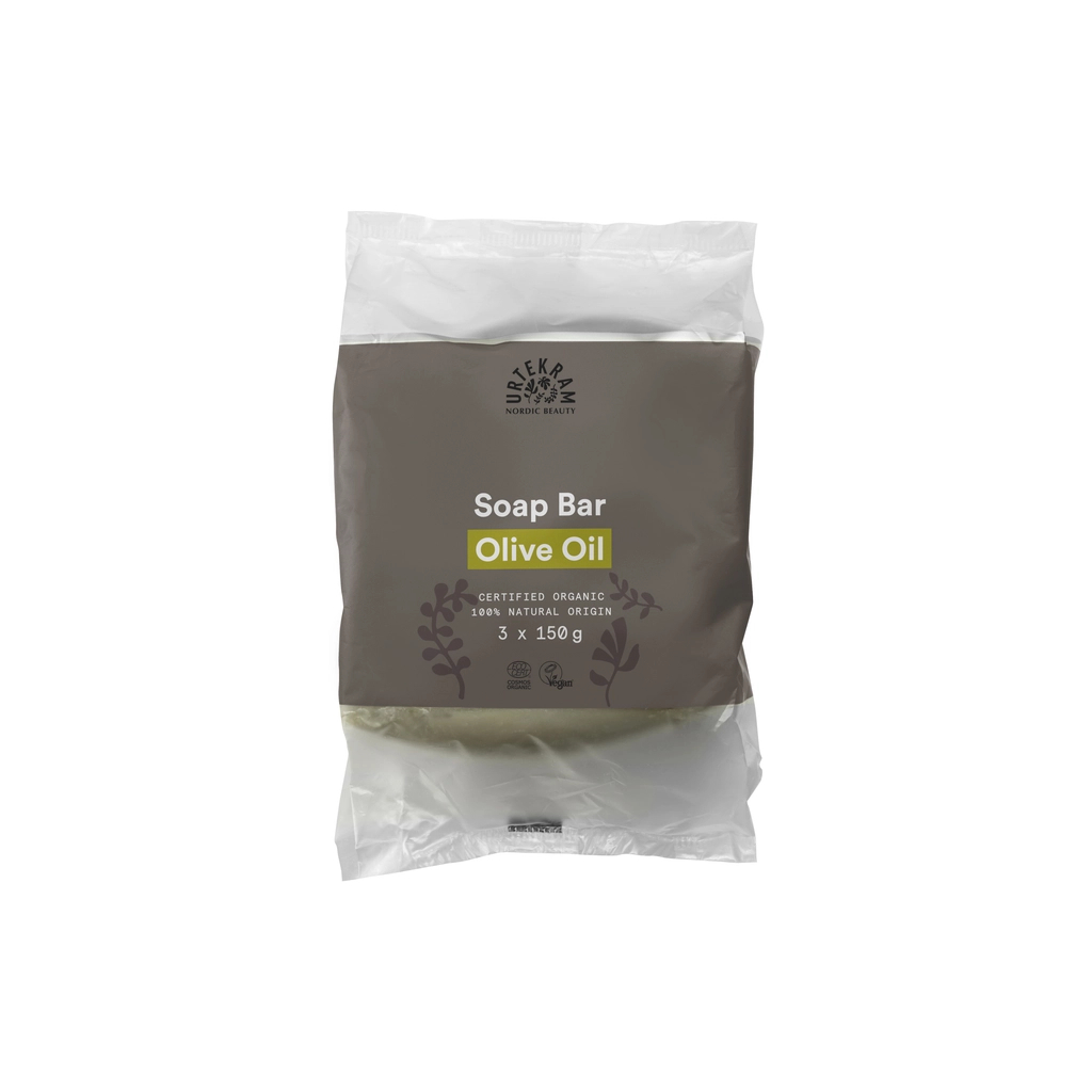 Тверде мило Urtekram Olive Oil Soap Bar 3 х 150 г (5765228838679)