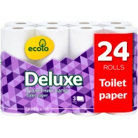 Toilet paper Ruta Ecolo Deluxe 3 layers 24 rolls (4820202896210)