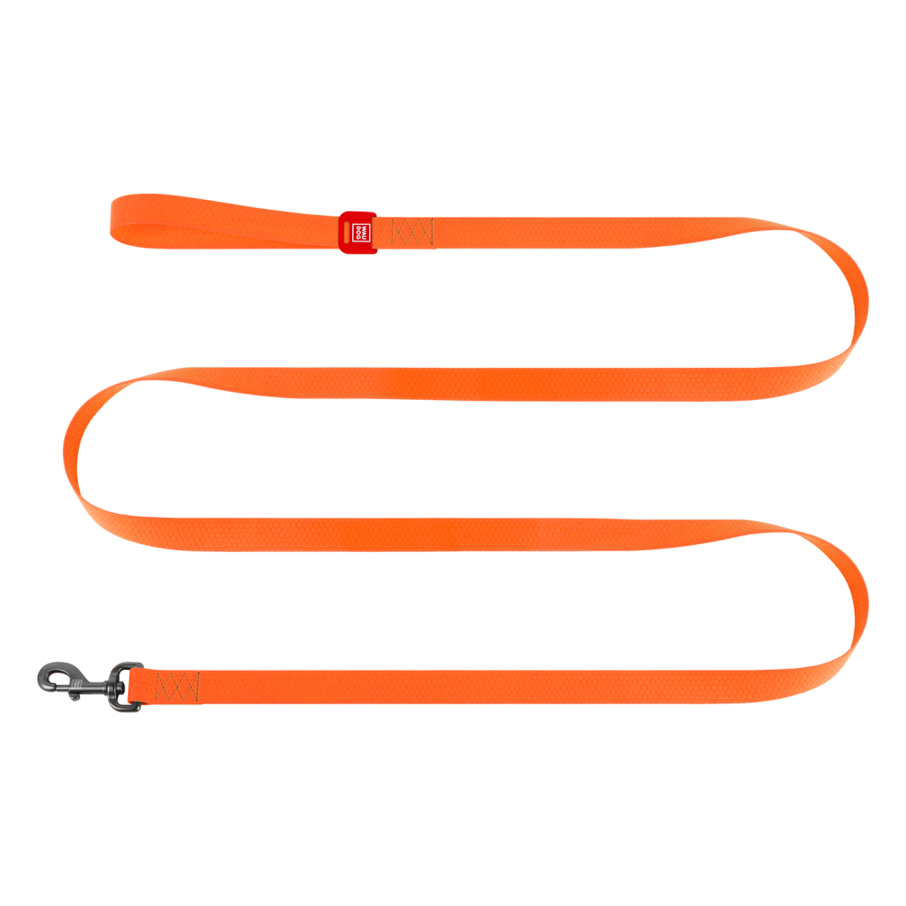 Повідець для собак WAUDOG Waterproof L-XXL Ш 25 мм Д 500 cм помаранчовий (27484)