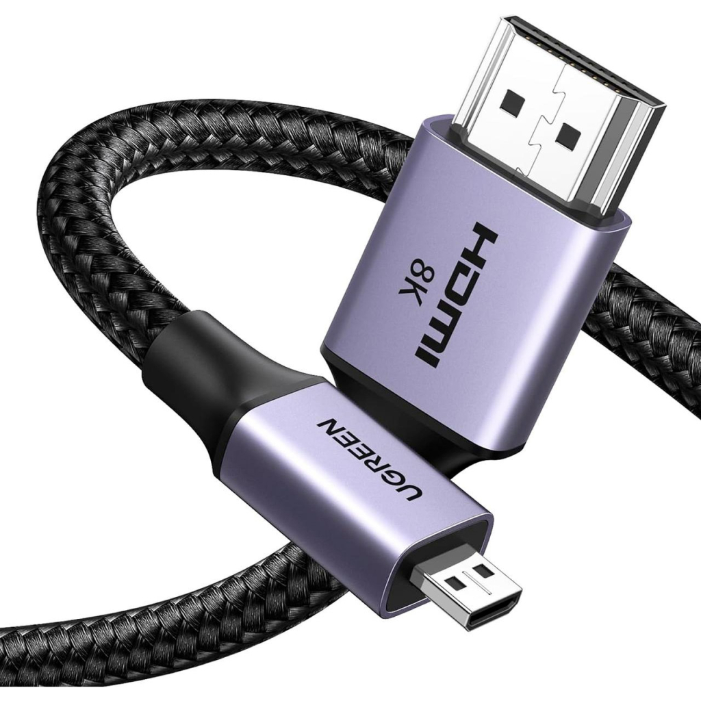 Кабель мультимедійний HDMI M to HDMI micro M 1.0m V2.1 8K60Hz HD164 black Ugreen (15516) Кабель мультимедійний HDMI M to HDMI micro M 1.0m V2.1 8K60Hz HD164 black Ugreen (15516)