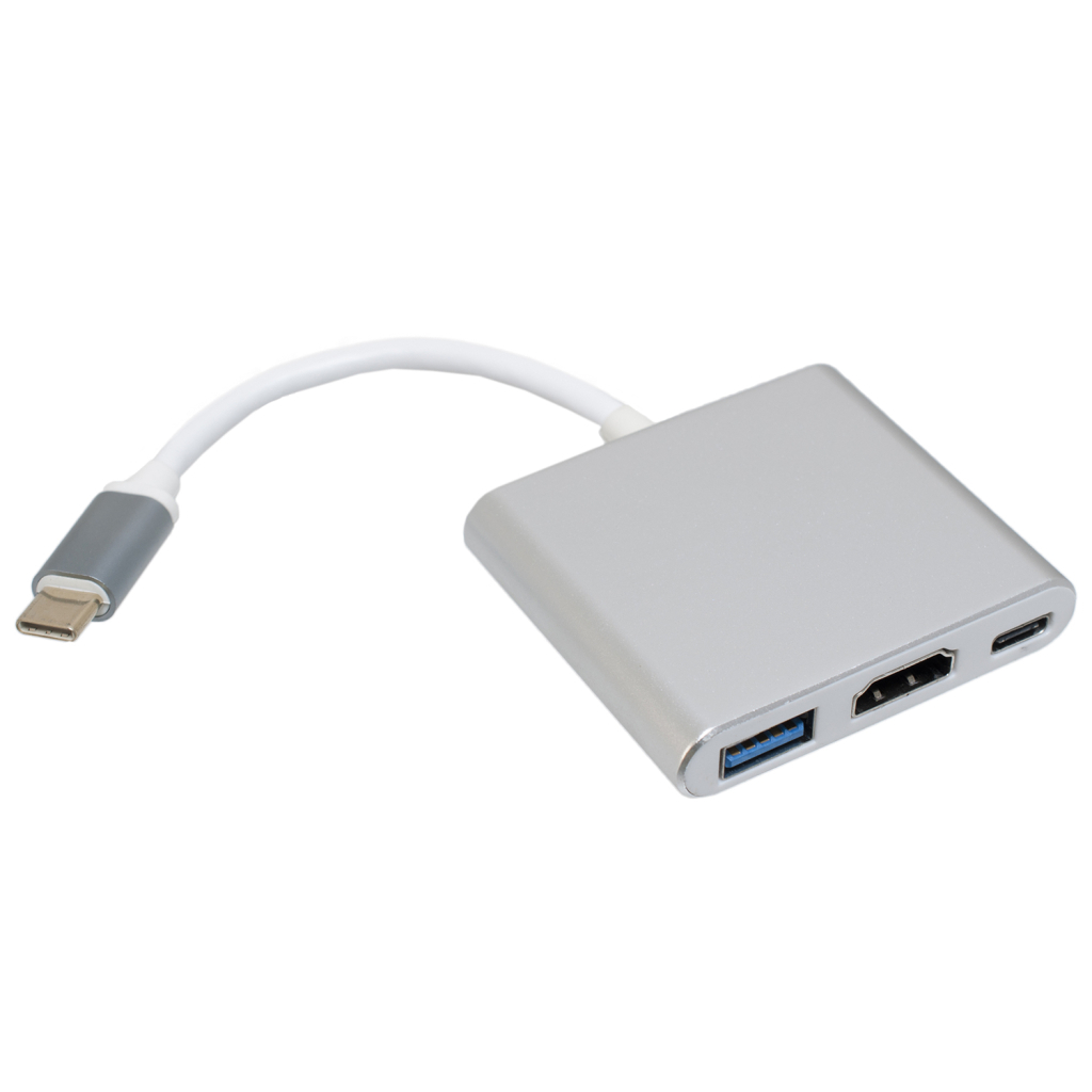 Концентратор Patron USB-C to HDMI + USB 3.0 + USB-C 0.1m black (ADAPT-PN-TYPE-C-HUB) Концентратор Patron USB-C to HDMI + USB 3.0 + USB-C 0.1m black (ADAPT-PN-TYPE-C-HUB)