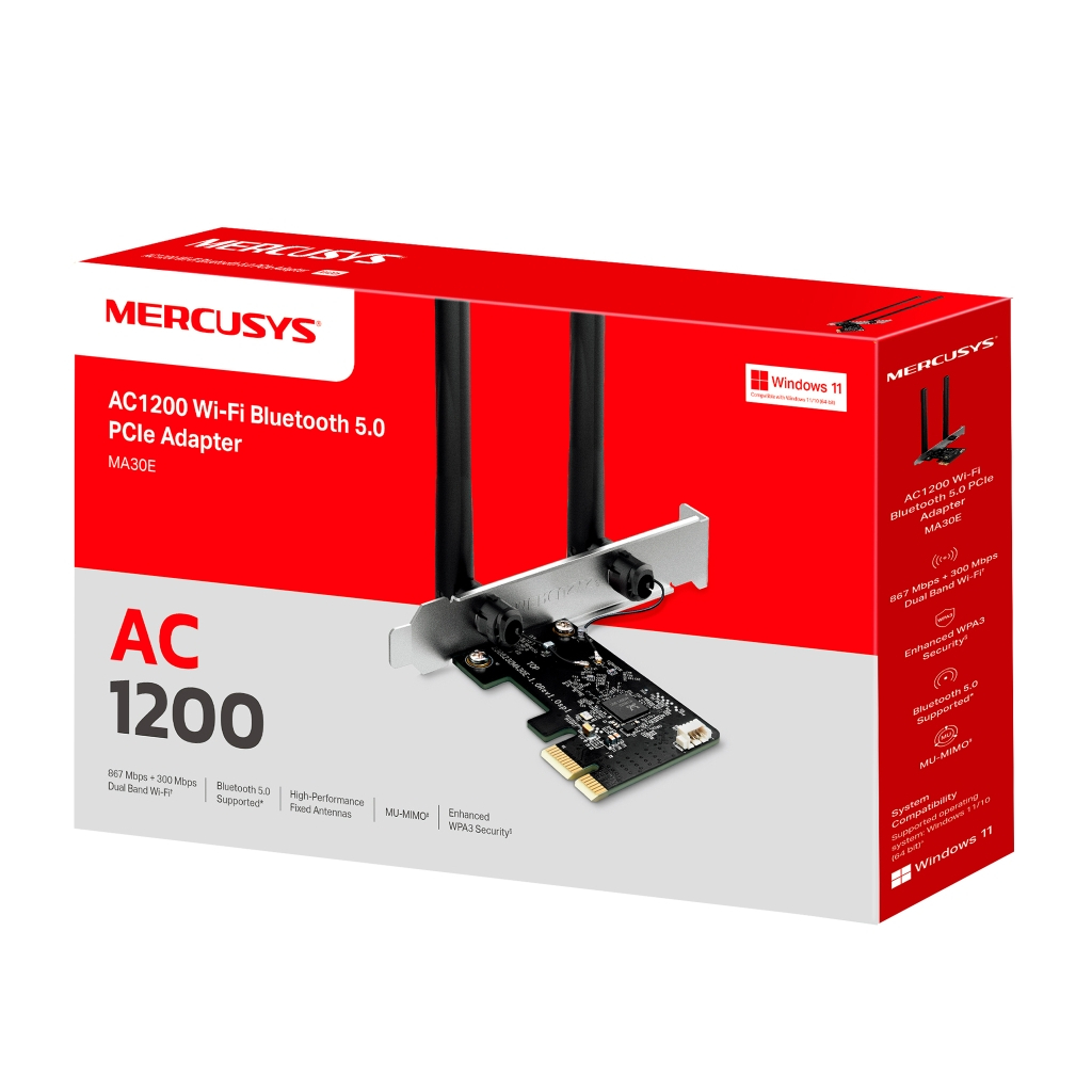 Мережева карта Wi-Fi Mercusys MA30E Мережева карта Wi-Fi Mercusys MA30E