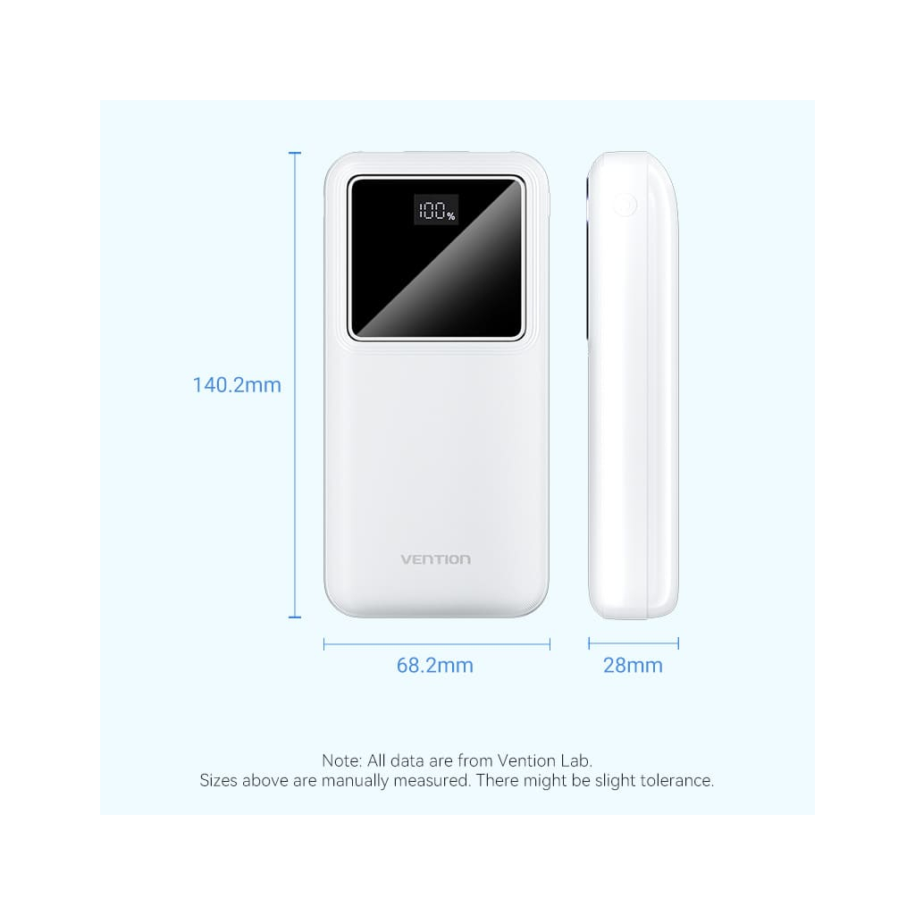 Повербанк Vention 20000 mAh 22.5W Black LED Display Type (FHLB0) Повербанк Vention 20000 mAh 22.5W Black LED Display Type (FHLB0)