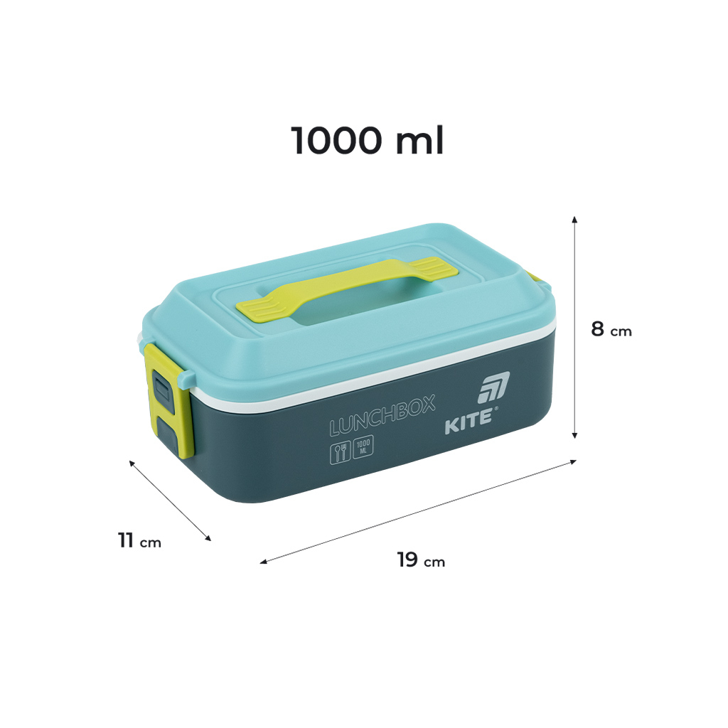 Ланч-бокс Kite 1000 мл синій (K25-1183-2) Ланч-бокс Kite 1000 мл синій (K25-1183-2)