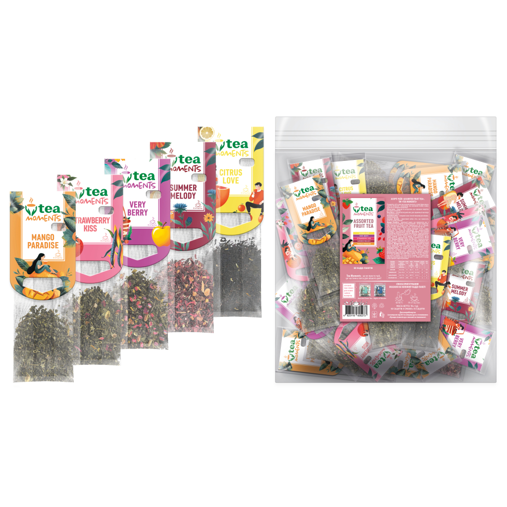 Чай Tea Moments Assorted Fuit tea 50х2.2 г (tm.05273)