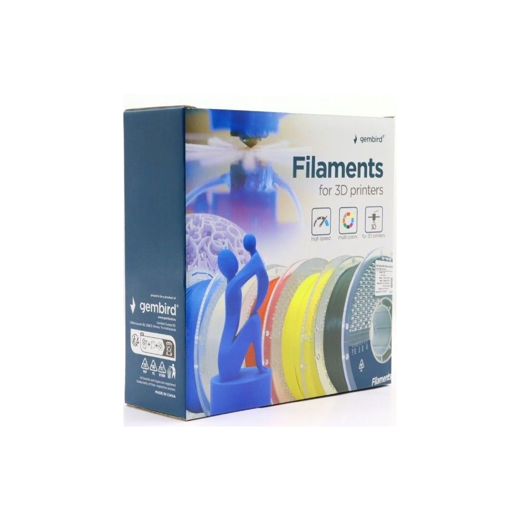 Пластик для 3D-принтера Gembird ABS High Speed, 1.75 мм, 1kg, white (3DP-ABS1.75HY-01-W) Пластик для 3D-принтера Gembird ABS High Speed, 1.75 мм, 1kg, white (3DP-ABS1.75HY-01-W)