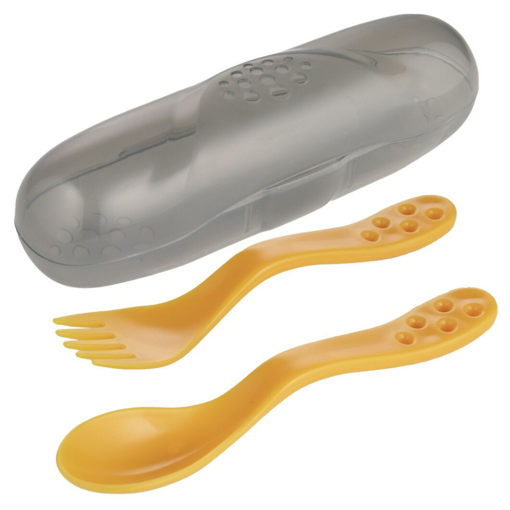Набір дитячого посуду Canpol babies столові прибори в футлярі - жовтий (74/019_yel)