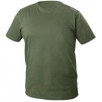 Футболка робоча Hoegert VILS HT5K426-2XL 100% бавовна темно-зелена, 2XL (56) (HT5K426-2XL)