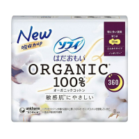 Гігієнічні прокладки Sofy Hadaomoi Hadaomoi Organic Cotton Органічні нічні з крильцями 8 шт (4903111335268)