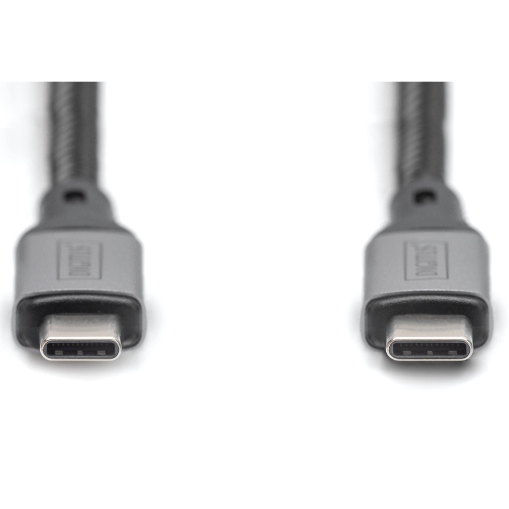 Дата кабель USB-C to USB-C 1.0m USB 4.0 black Digitus (DB-300443-010-S)