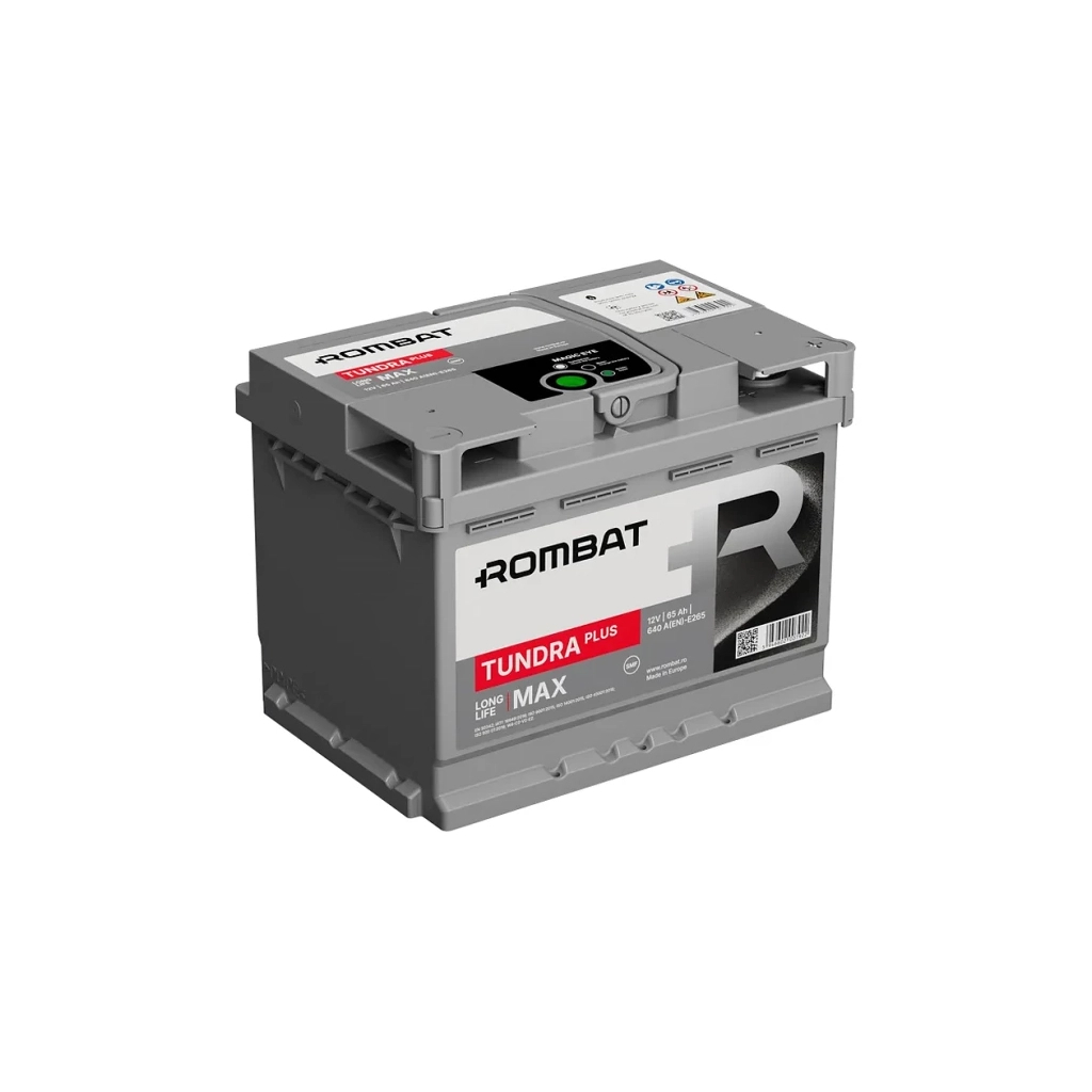 Акумулятор автомобільний ROMBAT 6CT-65 (0) Tundra Plus E265