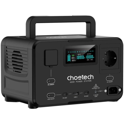 Зарядна станція Choetech 400W, 256Wh (BS007-EU-BK)