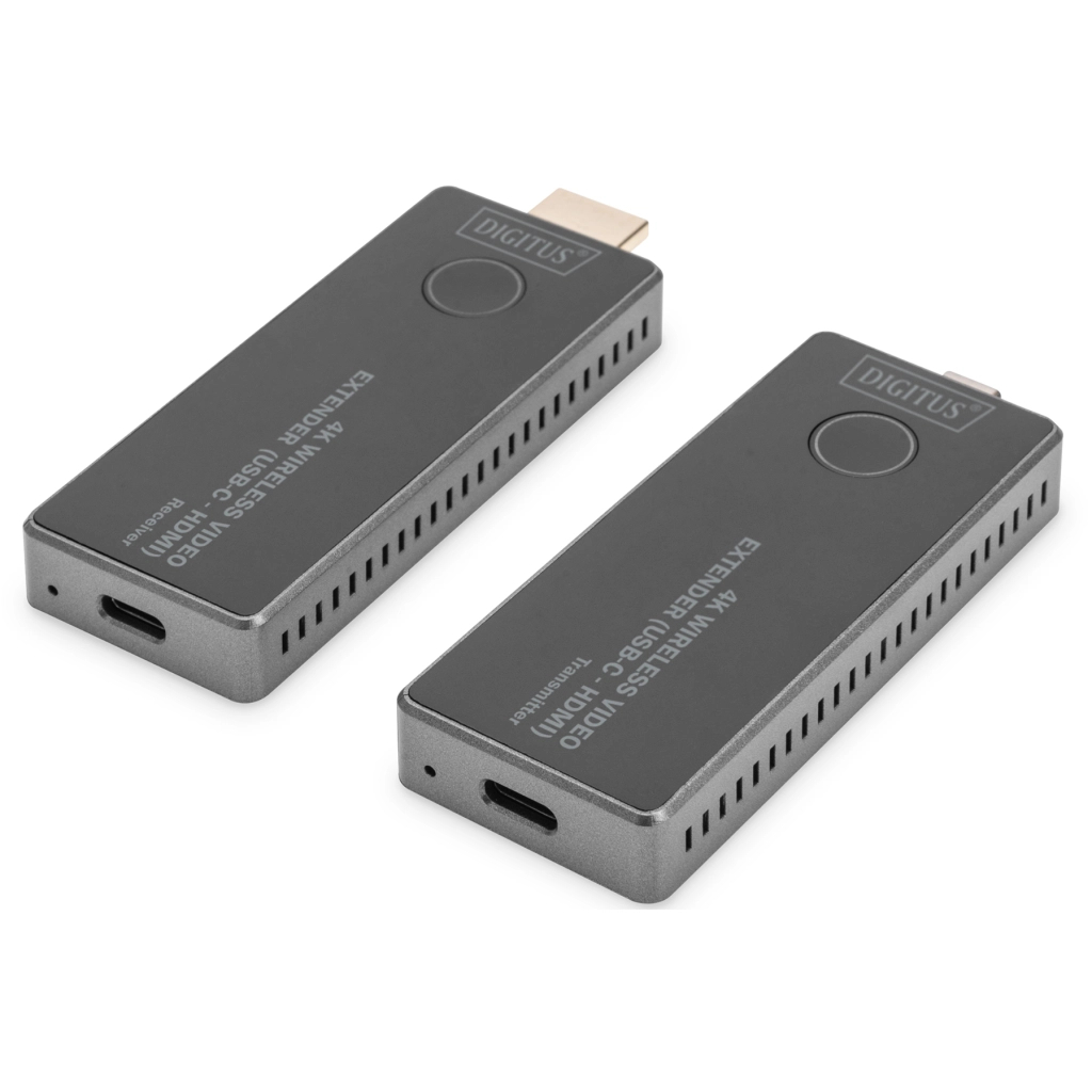 Адаптер HDMI extender 30m USB-C to HDMI 4K UHD wireless black Digitus (DS-55324) Адаптер HDMI extender 30m USB-C to HDMI 4K UHD wireless black Digitus (DS-55324)