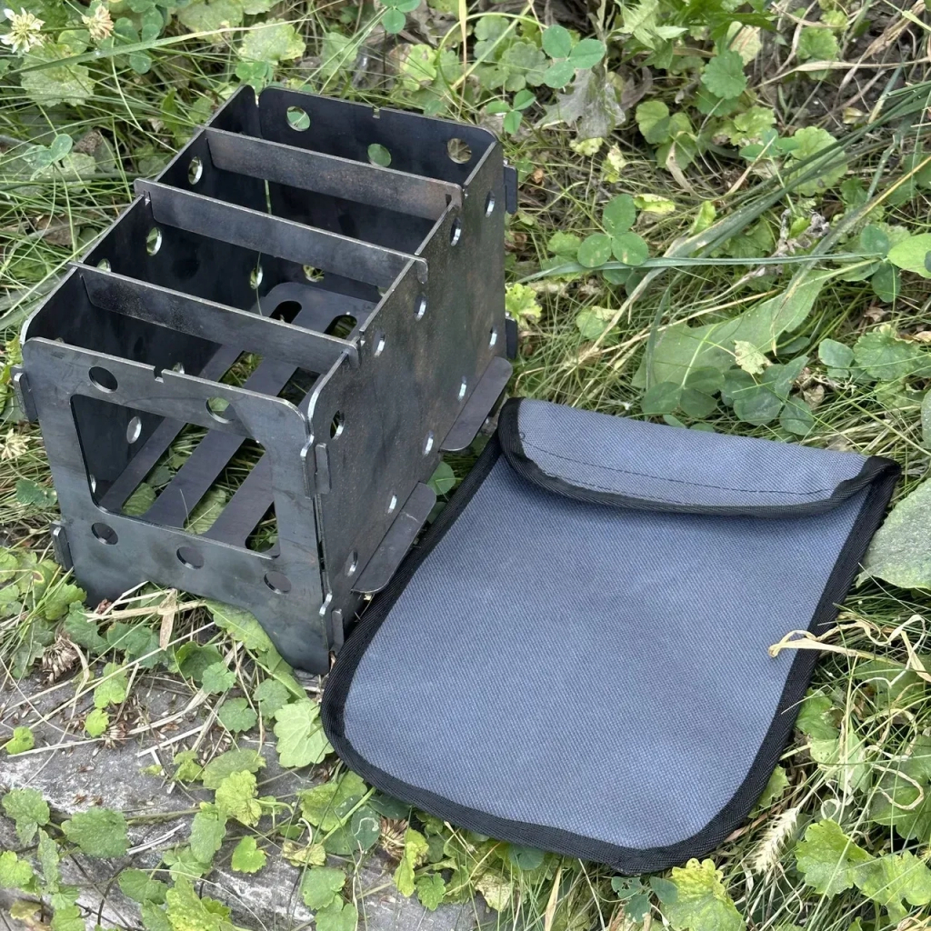 Піч-трісочниця Metalzavod 21.3х15х15см 2мм велика з чохлом (SHP-2LCH)