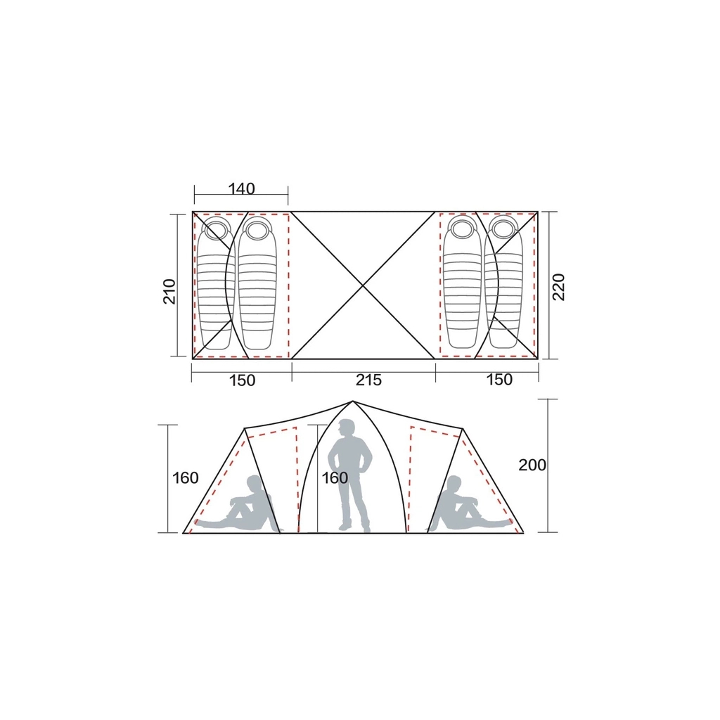 Намет Tramp Brest 4 (V3) olive (UTRT-110-olive)