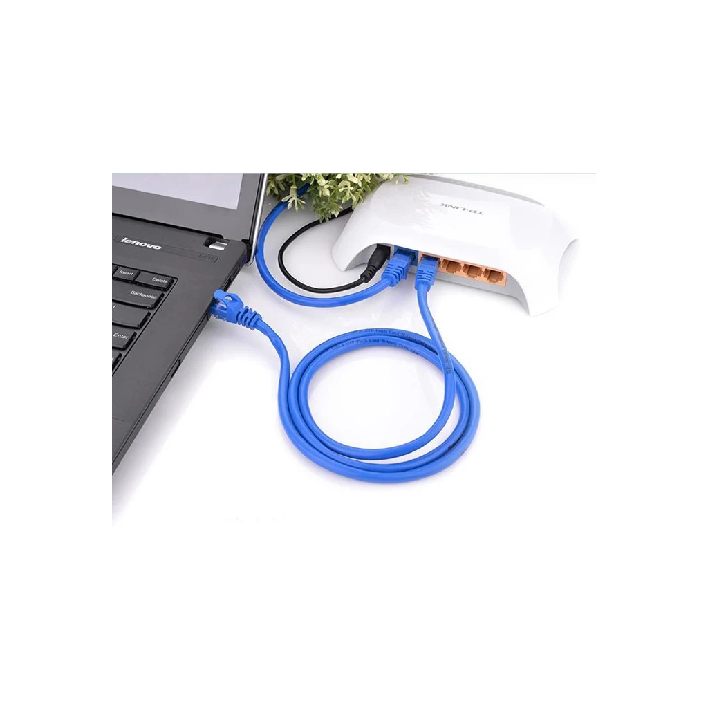 Патч-корд 5m U/UTP cat 6 RJ-45 blue Ugreen (11204) Патч-корд 5m U/UTP cat 6 RJ-45 blue Ugreen (11204)