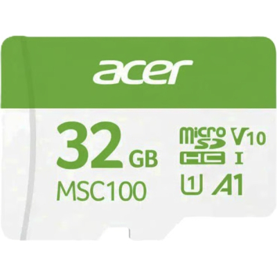 Карта пам'яті Acer 32GB microSD MSC100 /U1/ V10/A1 Read 100MB/s / Write 10MB/s (BL.9BWWA.335)