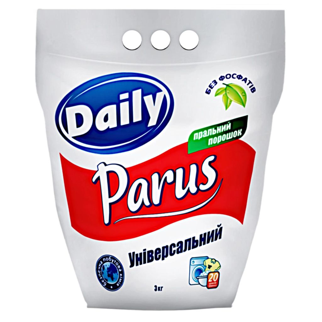 Пральний порошок Parus Daily Універсальний 3 кг (4820017661492)