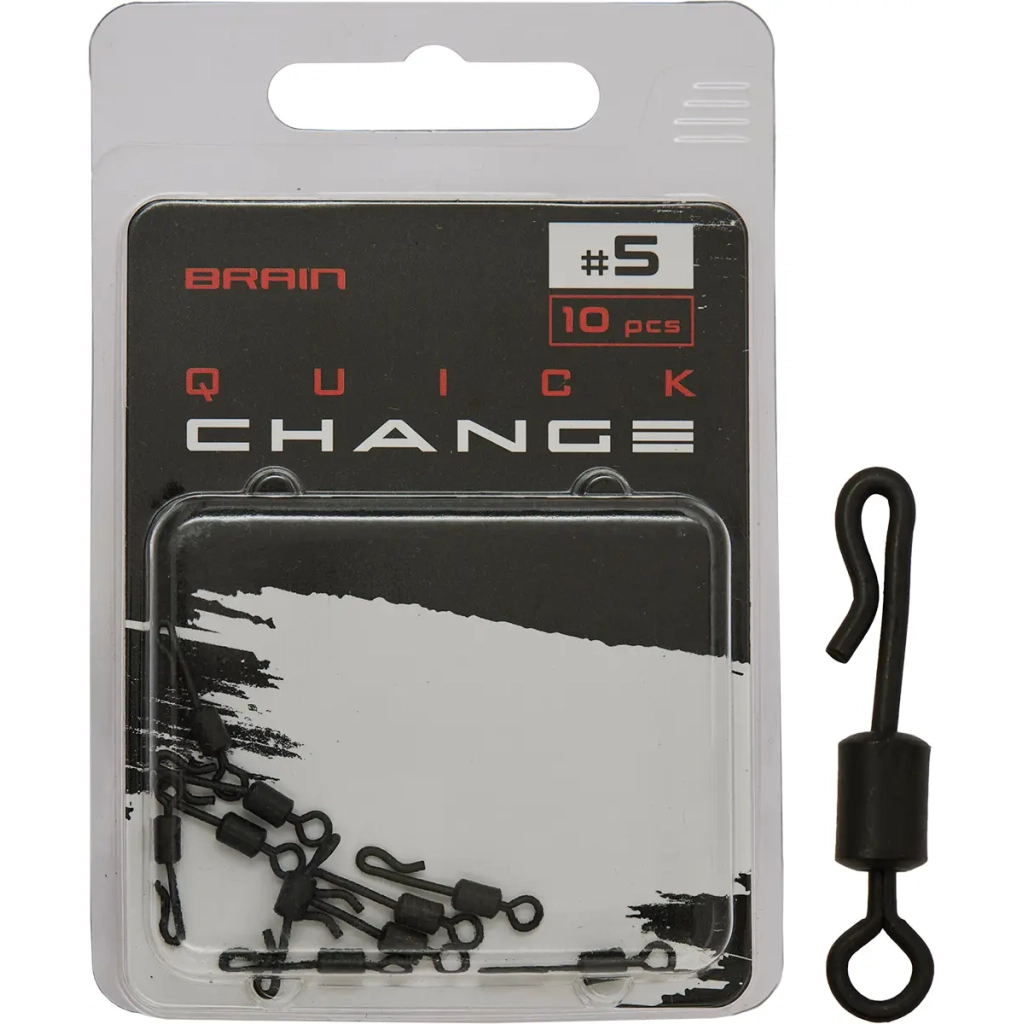 Вертлюг Brain Quick Change No.5 (10 шт/уп) SGQS-8007-5 (1858.24.80) Вертлюг Brain Quick Change No.5 (10 шт/уп) SGQS-8007-5 (1858.24.80)