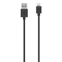 Дата кабель USB 2.0 AM to Lightning 1.2m Black Belkin (F8J023bt04-BLK)