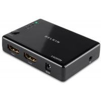 Комутатор відео Belkin HDMI SwitchBox High Speed w/Ethernet, (4 вх, 1 вых) (F3Y045bf)