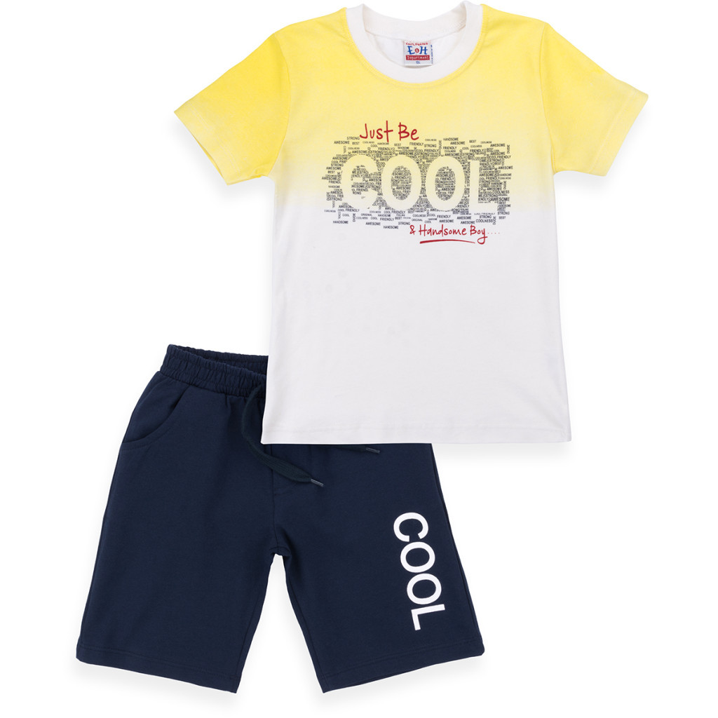 Набір дитячого одягу Breeze футболка "COOL" з шортами (8867-98B-yellow)