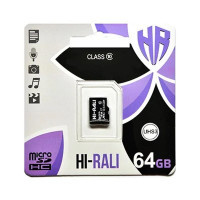 Карта пам'яті Hi-Rali 64GB microSDXC class 10 (HI-64GBSDCXCL10-01)