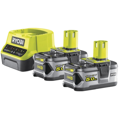 Набір акумулятор + зарядний пристрій Ryobi ONE+ RC18120-250 18В 2х5.0А/г Lithium+ (5133003364)