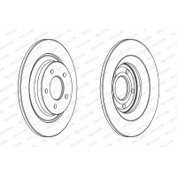 Brake disc FERODO DDF1547C