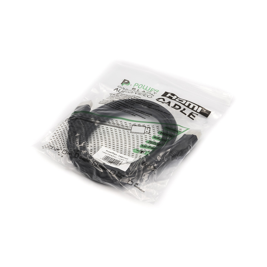 Кабель мультимедійний DisplayPort M to DisplayPort M 1.8m V1.2 PowerPlant (CA911103)