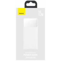 Батарея універсальна Baseus Bipow 10000mAh, PD/15W, USB-C/3A, 2*USB-A/3A(max.), white (PPDML-I02)