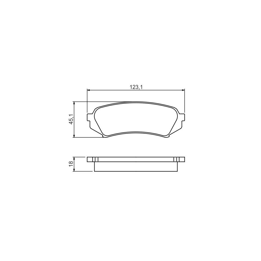 Гальмівні колодки Bosch 0 986 424 641 Гальмівні колодки Bosch 0 986 424 641
