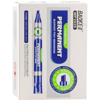 Marker Baoke waterproof 1-4 mm wedge. tip blue 12 pcs (MARK-PER-BAO2928BL12)