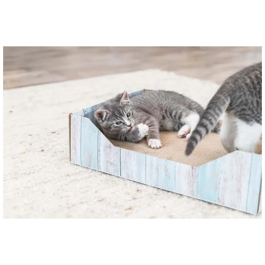 Дряпка (кігтеточка) для котів Trixie картонна з м'ятою 45×12×33 см (4011905480138)