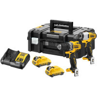 Набір електроіструментів DeWALT 2 од. 12 В XR Li-lon, вага 5.1 кг, кейс TSTAK, 2 АКБ та ЗП (DCK2110L2T)
