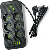 Network power filter XoKo XK-SP6-4-1-BK