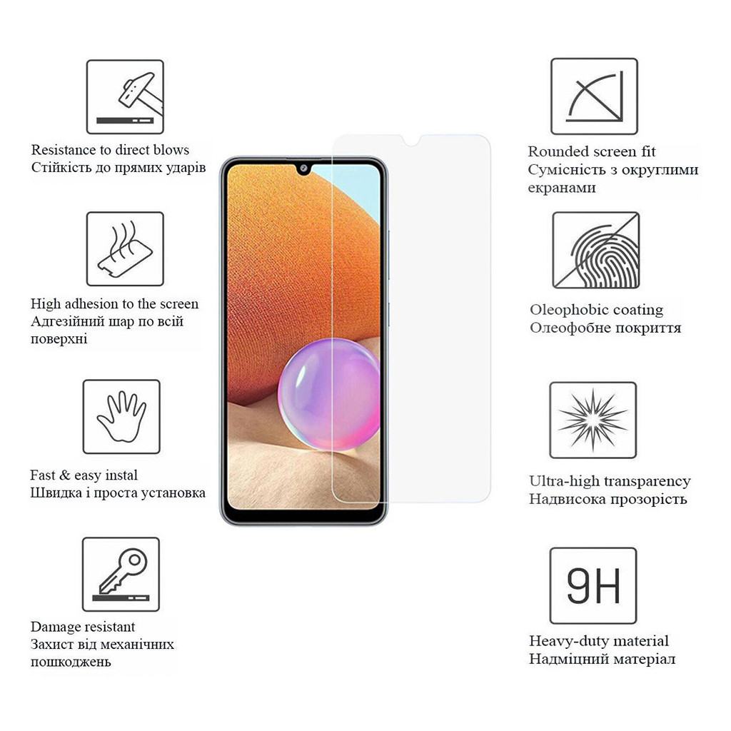 Скло захисне Drobak Samsung Galaxy A04e (505088) (505088)