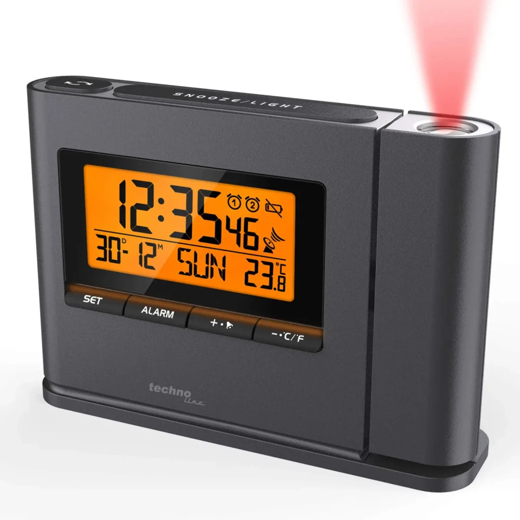 Настільний годинник Technoline WT519 проекційний Anthracite (DAS301811)