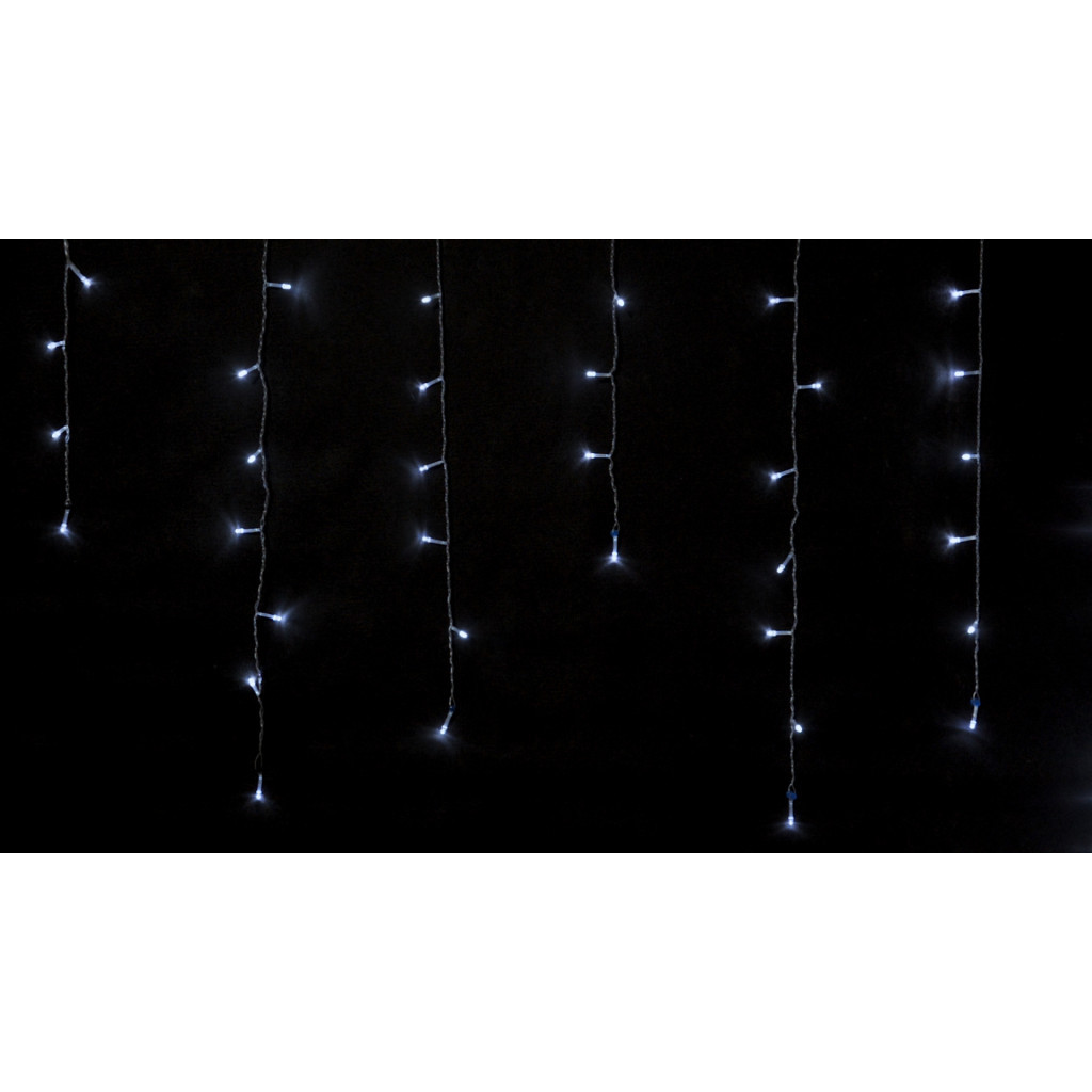 Гірлянда Delux ICICLE С 100LED 3.2х0.7 м Білий/Прозорий IP20 (90015252)