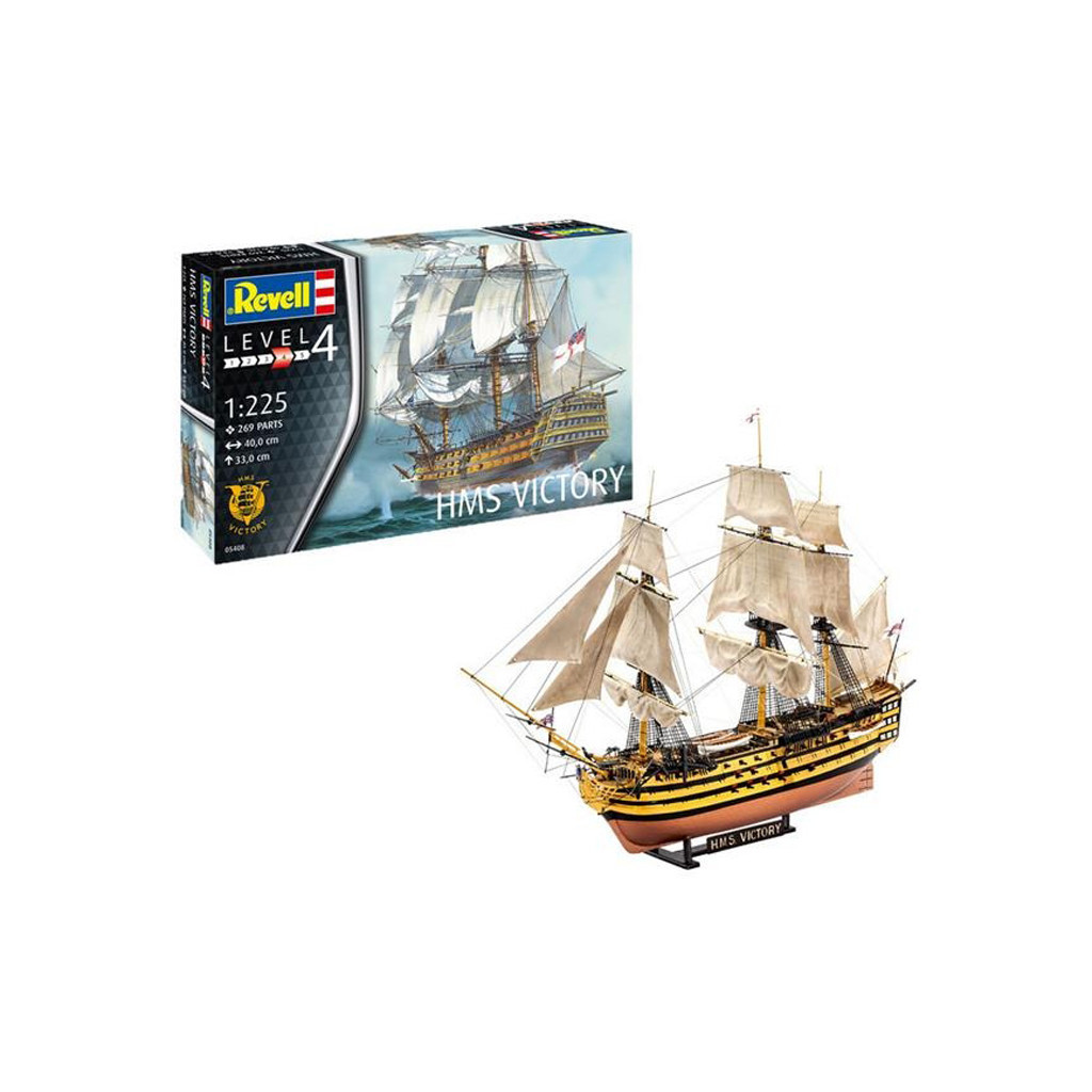 Збірна модель Revell Корабель Його Величності "Перемога" рівень 4 масштаб 1:225 (RVL-05408) Збірна модель Revell Корабель Його Величності "Перемога" рівень 4 масштаб 1:225 (RVL-05408)