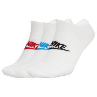 Socks Nike U NK NSW EVERYDAY ESSENTIAL NS 3PR SK0111-911 34-38 3 pairs White/Multicolor (193153923187)