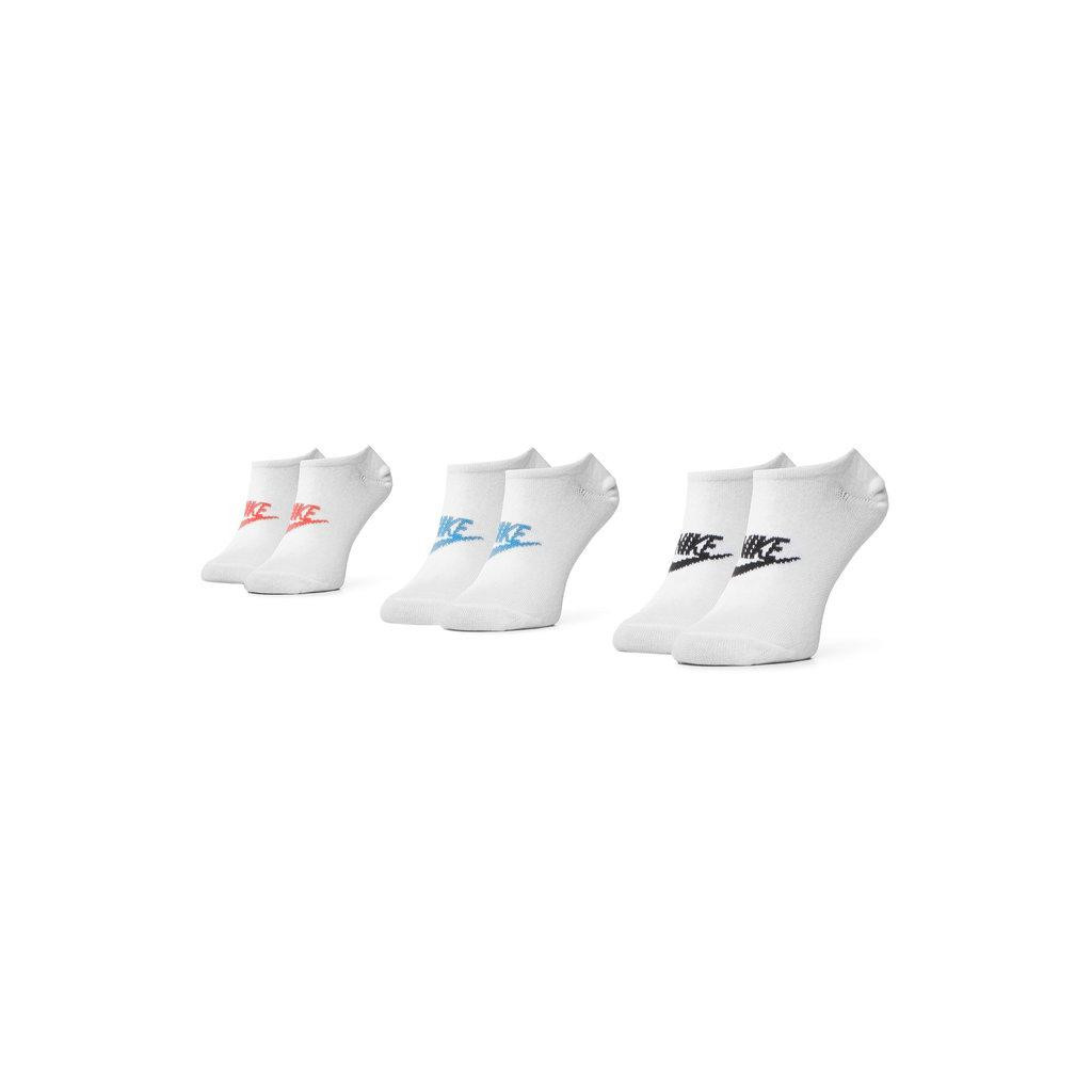 Шкарпетки Nike U NK NSW EVERYDAY ESSENTIAL NS 3PR SK0111-911 34-38 3 пари Білий/Мультиколор (193153923187)