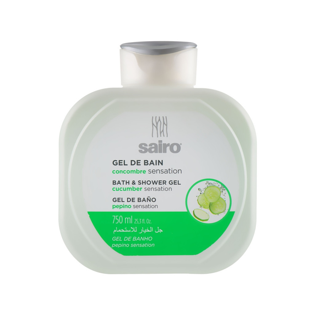 Гель для душу Sairo Bath And Shower Gel Огірок 750 мл (8414227058171)