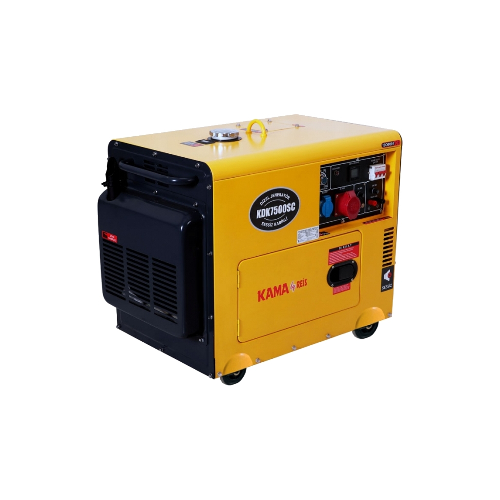 Генератор KAMA DK7500SC, дизель, 5.5kW, 6.9KVA, 230V, 14,5л (KDK7500SC)