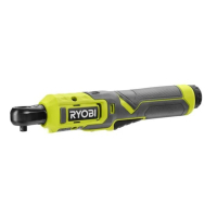 Ryobi angled screwdriver RR14W4-0 USB Li-Ion, 4V, 210rpm, 8Nm, 1/4" (without battery and charger) (5133006311)