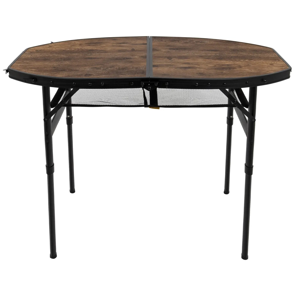 Туристичний стіл Bo-Camp Woodbine Oval 100x70 cm Black/Wood look (1404185)