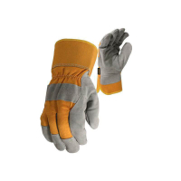 Protective gloves Stanley size L/9, with thin insulating insulation 3M and leather palm (SY780L)