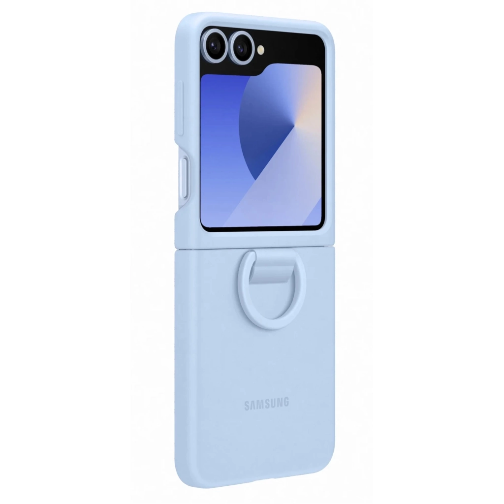 Чохол до мобільного телефона Samsung Silicone Cover with Ring Samsung Galaxy Flip 6 Blue (EF-PF741TLEGUA)