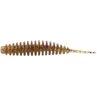 Fishing silicone FishUP Tanta 3.5" 045 - Green Pumpkin/Red&Black (5 pcs/pack) (1864.04.51)