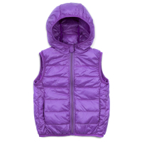 Жилет дитячий Kurt пуховий з капюшоном (V-HT-580T-120-violet)